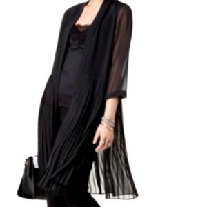 Black Alfani Pleated chiffon jacket size L